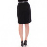 Gonna in lana cotta con bottoni in metallo nero - IT42-M