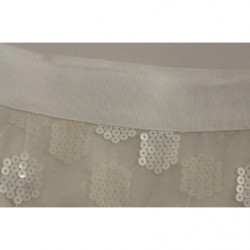 Gonna a tubino dritta con paillettes bianche - IT40-S