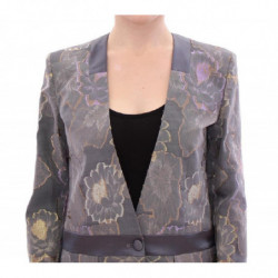 Blazer in cotone floreale seta multicolor - IT40-S
