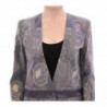 Blazer in cotone floreale seta multicolor - IT40-S