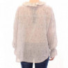 Tunica in camicetta di cotone blu - IT36-XXS