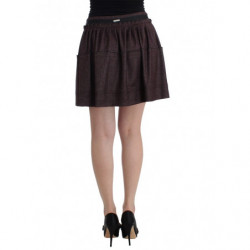 Gonna corta in flanella viola - IT42-M