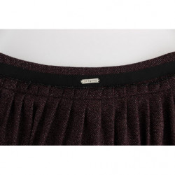 Gonna corta in flanella viola - IT42-M