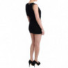 Mini abito corto tubino in jersey decorato nero - IT44-L