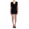 Mini abito corto tubino in jersey decorato nero - IT46-XL