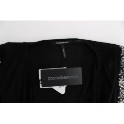 Mini abito corto tubino in jersey decorato nero - IT46-XL