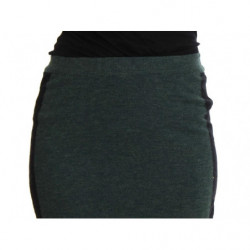 Gonna a tubino in misto lana verde - IT42-M