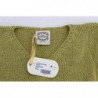 Maglione senza maniche lavorato maglia misto cotone verde - ONE SIZE