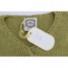 Maglione senza maniche lavorato maglia misto cotone verde - ONE SIZE