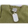 Maglione senza maniche lavorato maglia misto cotone verde - ONE SIZE