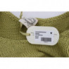 Maglione senza maniche lavorato maglia misto cotone verde - ONE SIZE