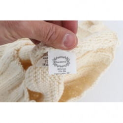 Maglione senza maniche lavorato maglia misto cotone beige - ONE SIZE
