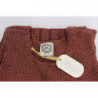 Maglione senza maniche lavorato maglia misto cotone rosso - ONE SIZE