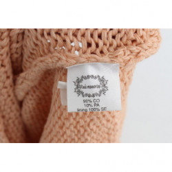 Maglione senza maniche lavorato maglia misto cotone rosa - ONE SIZE