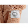 Maglione senza maniche lavorato maglia misto cotone rosa - ONE SIZE