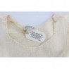 Maglione senza maniche lavorato maglia misto cotone beige - ONE SIZE