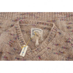 Maglione oversize lavorato a maglia in misto lana beige - IT42-M
