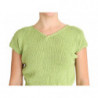 Maglione lavorato a maglia in misto cotone verde - ONE SIZE