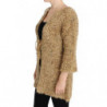 Maglione a mantella in misto lana beige - IT42-M