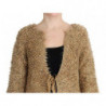 Maglione a mantella in misto lana beige - IT42-M
