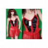 Sexy Set Lingerie "Ancona" - Babydoll + Perizoma - Taglia L/XL - Rosso