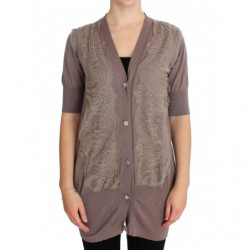 Maglione cardigan in cotone...