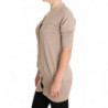 Maglione cardigan in cotone pizzo rosa - IT44-L