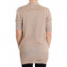 Maglione cardigan in cotone pizzo rosa - IT44-L