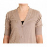 Maglione cardigan in cotone pizzo rosa - IT44-L