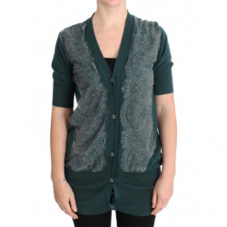 Maglione cardigan in cotone...
