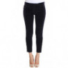 Jeans di velluto a coste ritagliati viola - W26