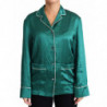 Top da pigiama in seta con camicetta pigiama verde IT36-XS