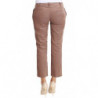 Pantaloni cropped di velluto a coste marroni - W30