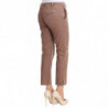 Pantaloni cropped di velluto a coste marroni - W30
