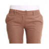 Pantaloni cropped di velluto a coste marroni - W30