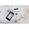 Jeans a zampa elasticizzati in cotone bianco - W26