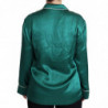 Top da pigiama in seta con camicetta pigiama verde IT36-XS