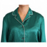 Top da pigiama in seta con camicetta pigiama verde IT36-XS