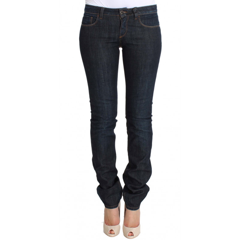 Jeans slim fit in cotone elasticizzato blu - W26
