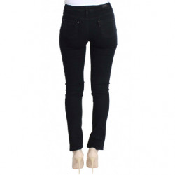 Jeans slim fit in cotone elasticizzato nero - W26