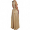 Abito a trapezio impreziosito da cristalli beige - IT40-S