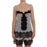 Top lingerie babydoll in pizzo di seta nera - IT4 - L