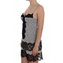 Top lingerie babydoll in pizzo di seta nera - IT4 - L