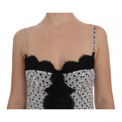 Top lingerie babydoll in pizzo di seta nera - IT4 - L