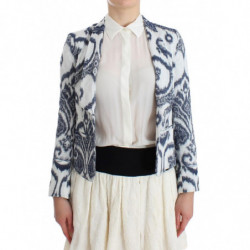 Giacca da completo blazer bianco blu - IT40 - XS