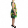 Abito tubino in organza multicolor - M