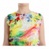 Abito tubino in organza multicolor - M