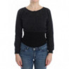 Maglione cardigan in lana lavorata a maglia grigia - IT40 - XS