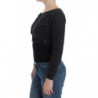 Maglione cardigan in lana lavorata a maglia grigia - IT40 - XS