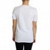 T-shirt bianca con cristalli a cuore San Valentino - IT36 - XS